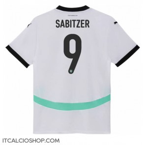 Austria Marcel Sabitzer #9 Seconda Maglia Europei 2024 Manica Corta